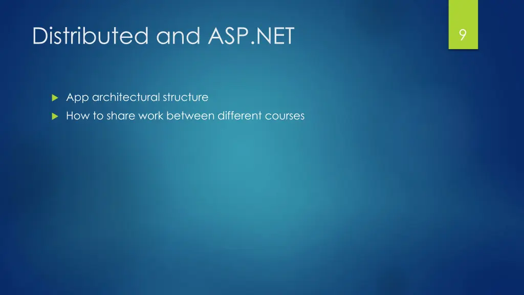 distributed and asp net