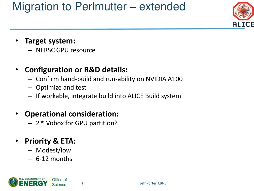 migration to perlmutter extended
