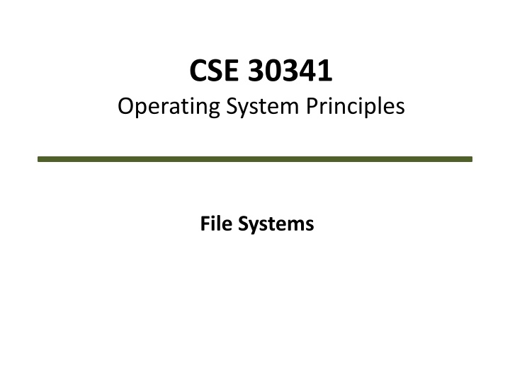 cse 30341 operating system principles