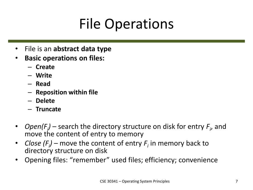 file operations