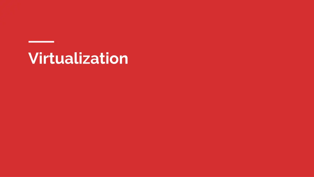 virtualization