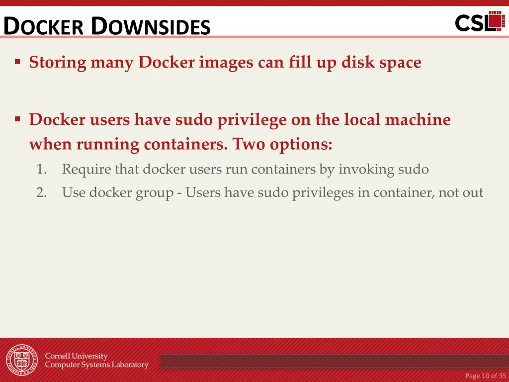 d ocker d ownsides