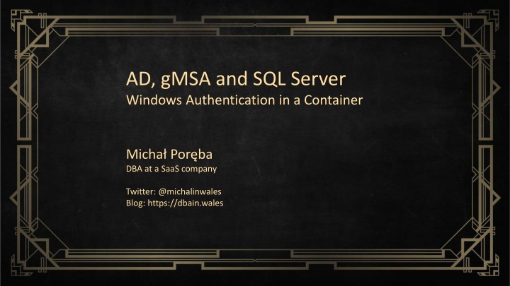 ad gmsa and sql server windows authentication