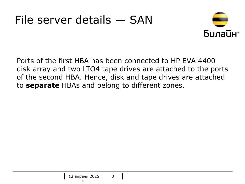 file server details san