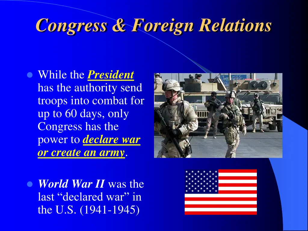 congress foreign relations 1