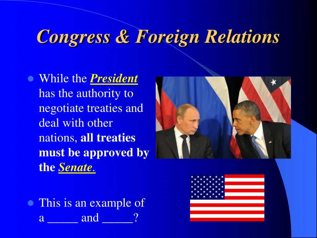 congress foreign relations