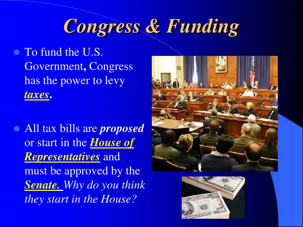 congress funding