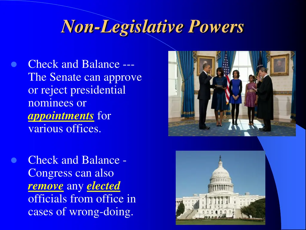 non legislative powers 1