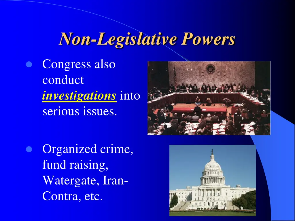 non legislative powers 2