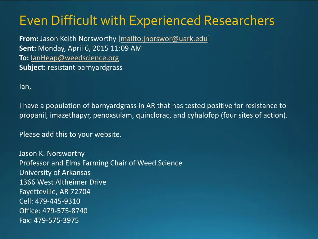 even difficult with experienced researchers