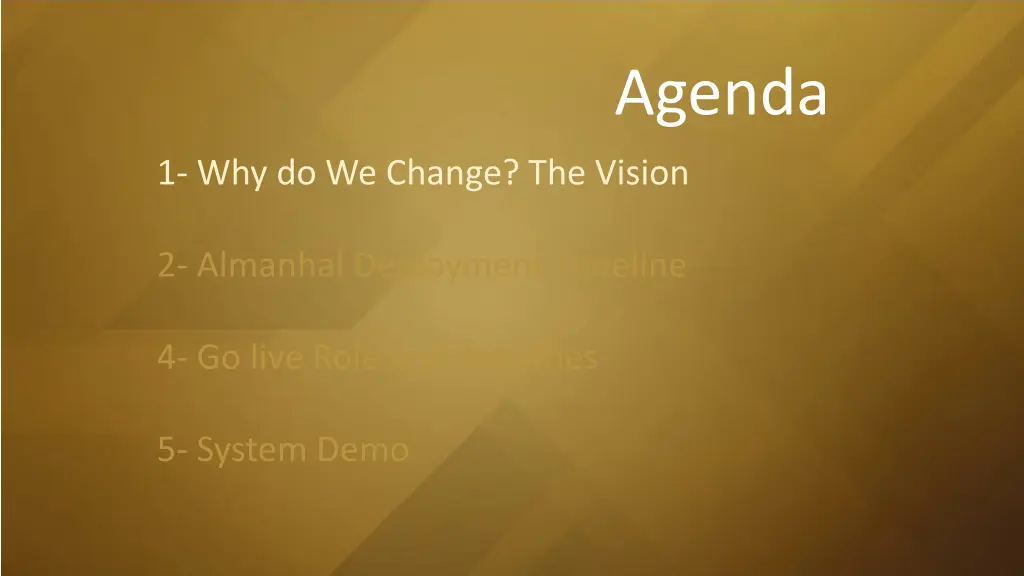 agenda 1