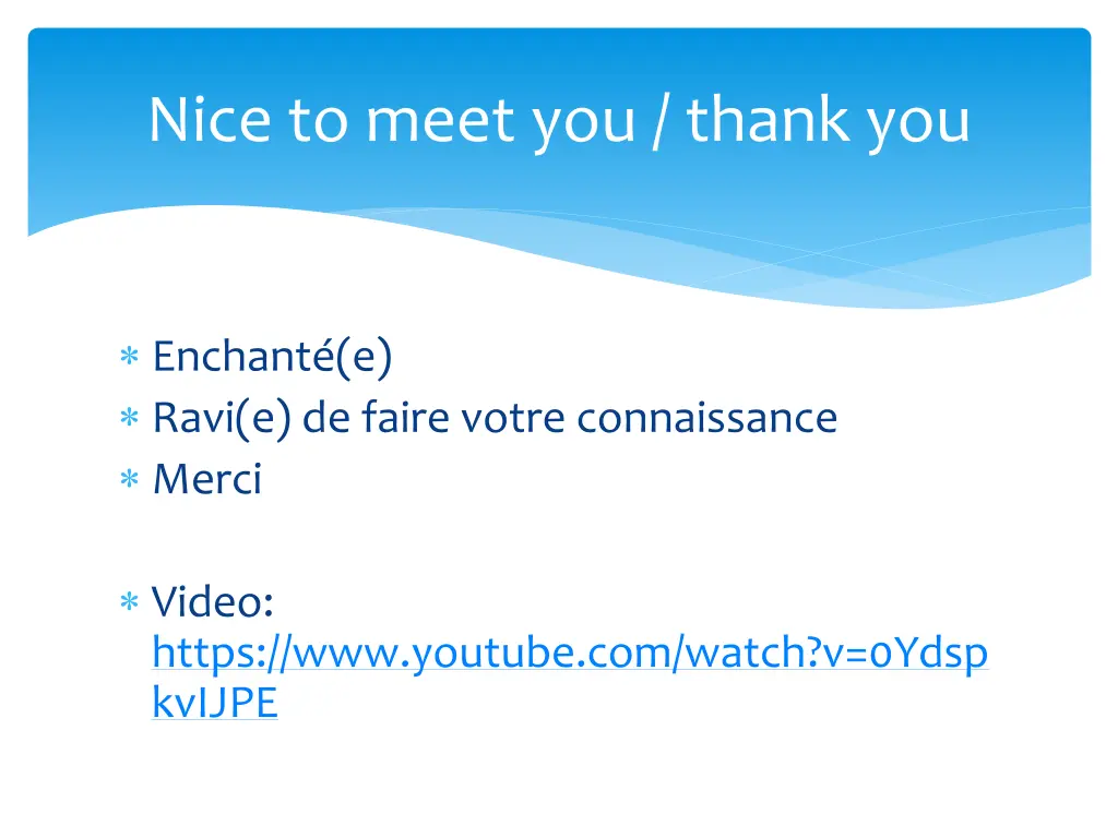 nice to meet you thank you