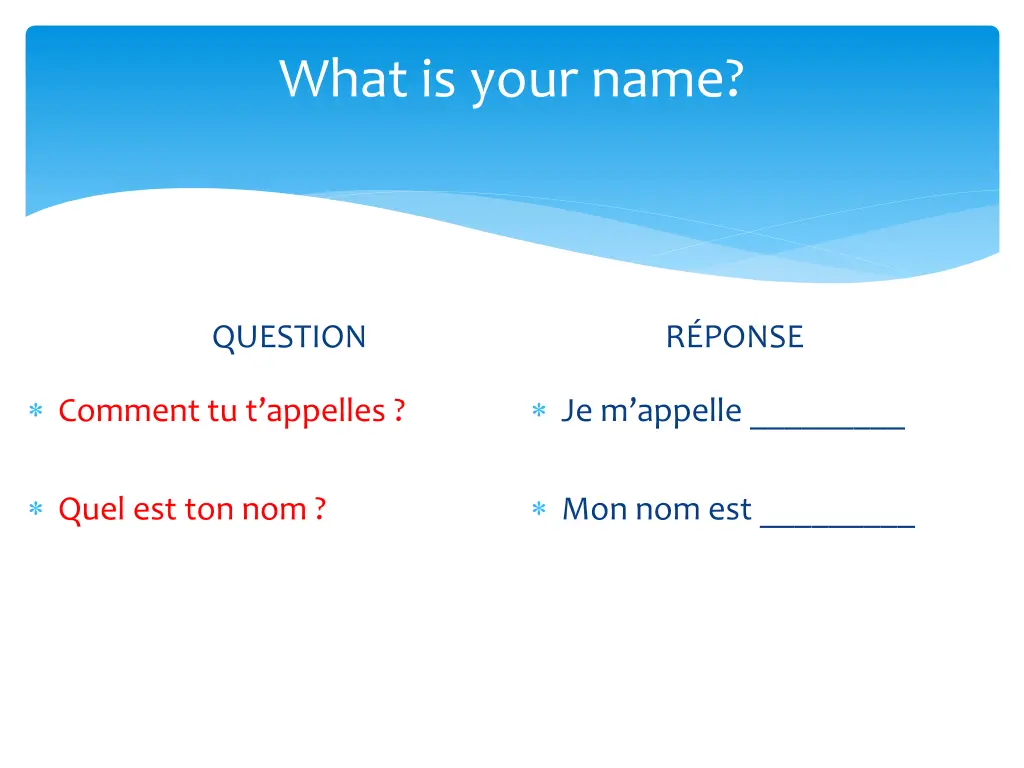 what is your name