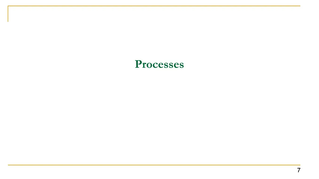 processes