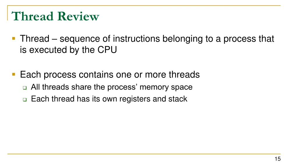 thread review
