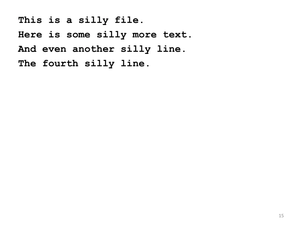 this is a silly file here is some silly more text