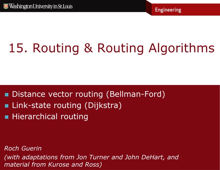 15 routing routing algorithms