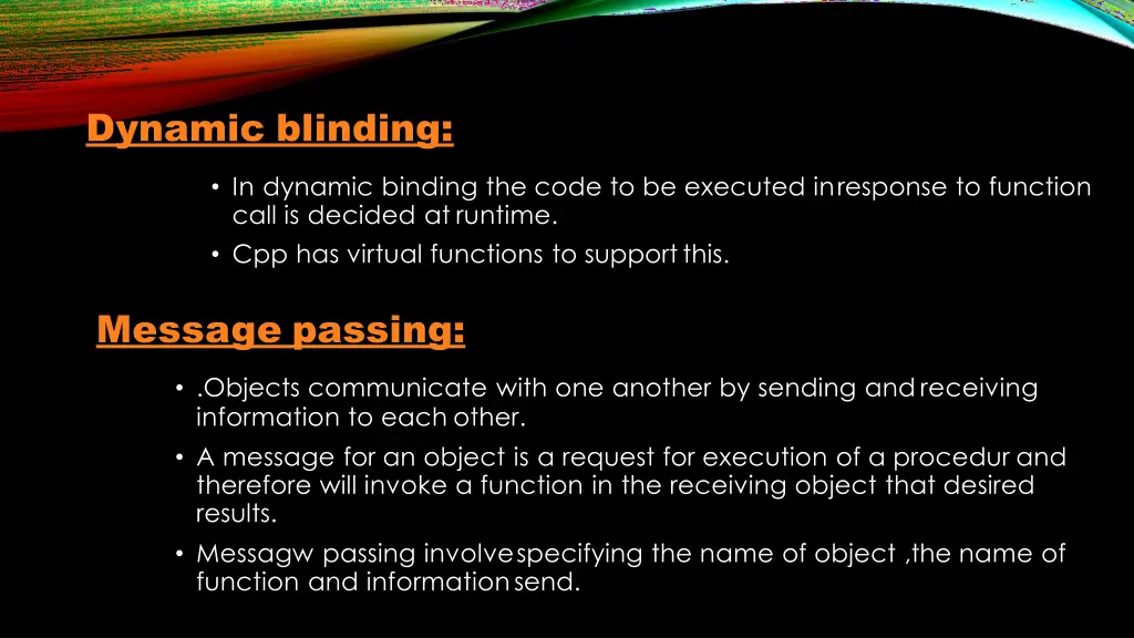 dynamic blinding