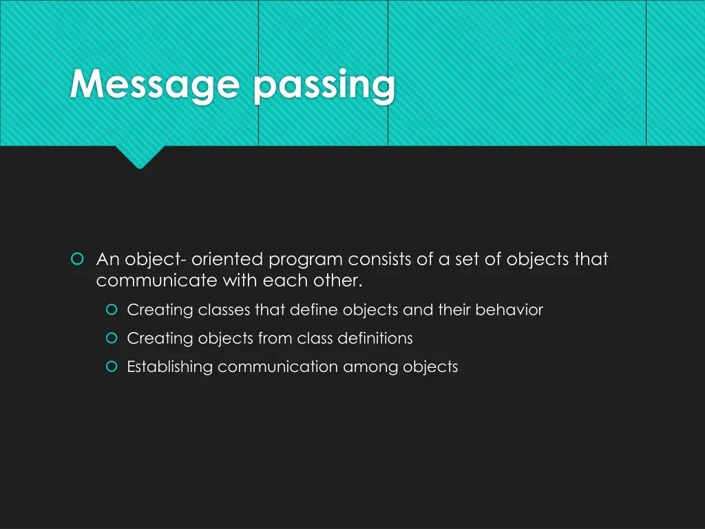 message passing