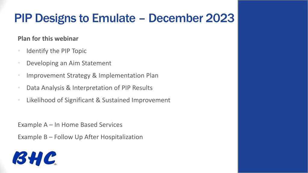 pip designs to emulate december 2023