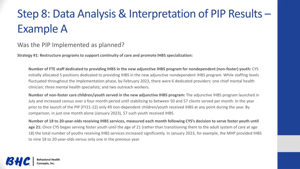 step 8 data analysis interpretation 1