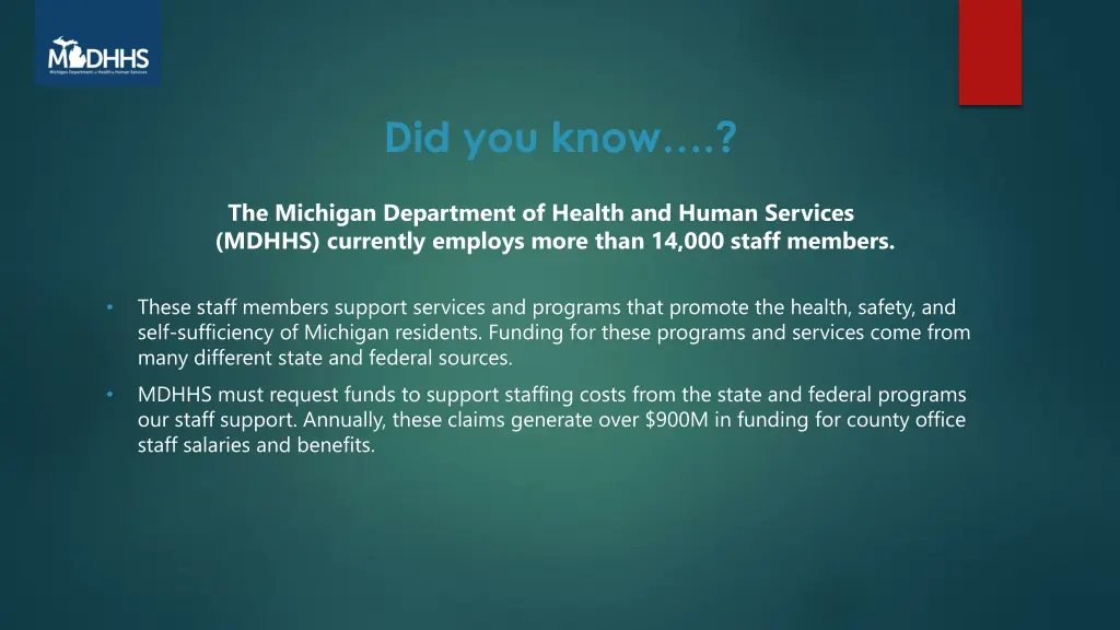 did you know