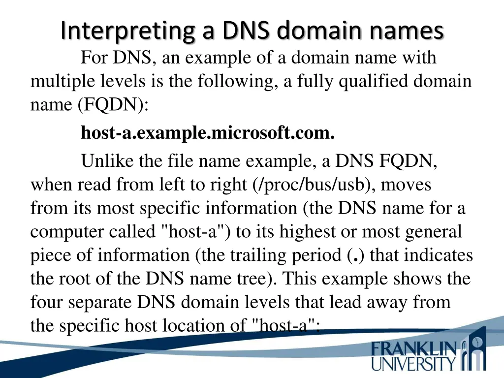 interpreting a dns domain names