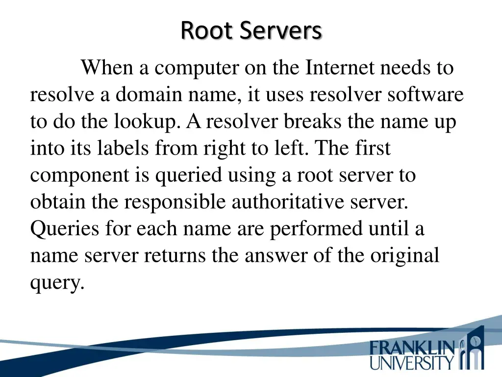 root servers