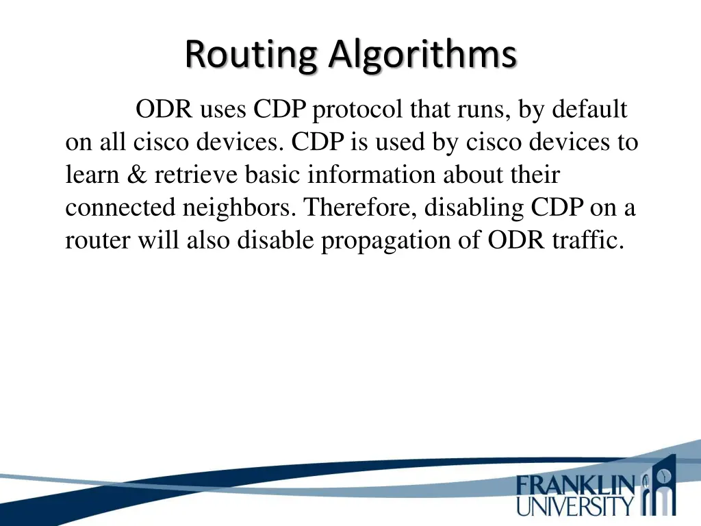 routing algorithms 1