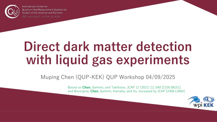 direct dark matter detection with liquid