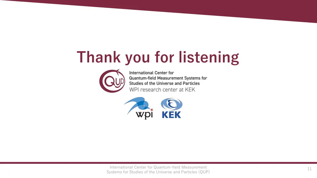 thank you for listening