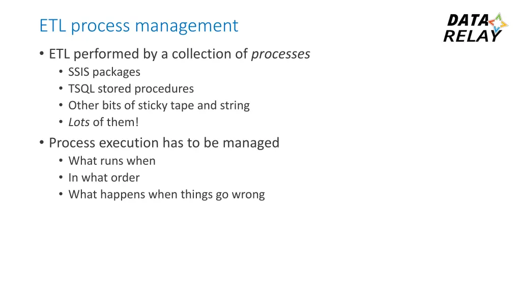 etl process management
