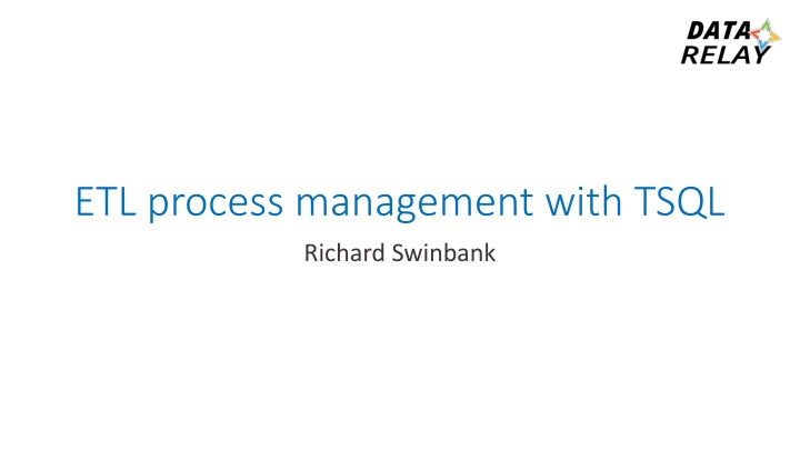etl process management with tsql