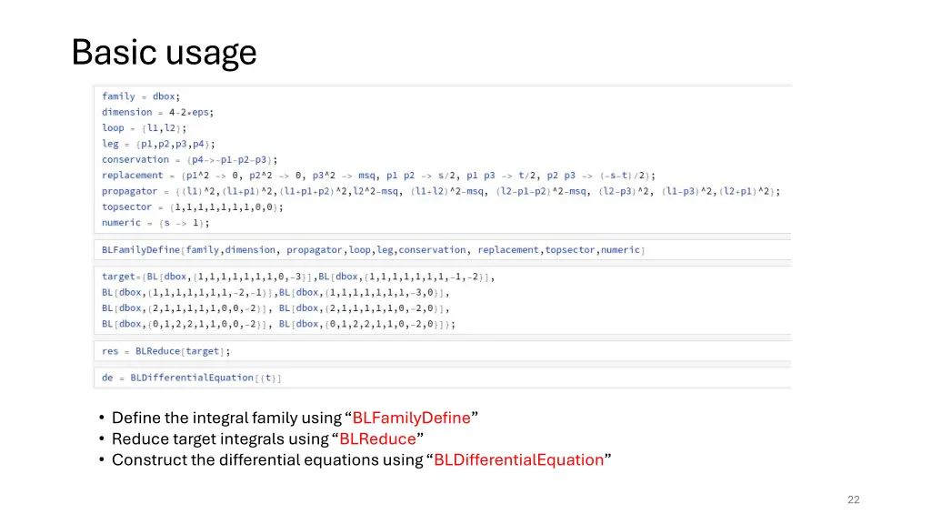 basic usage