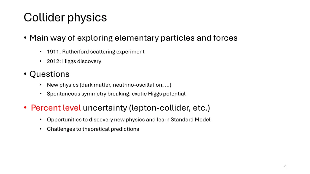 collider physics