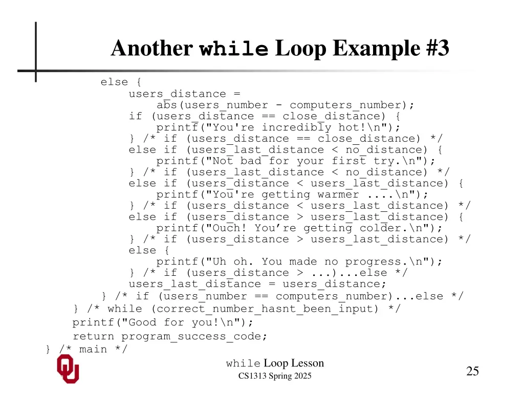 another while loop example 3