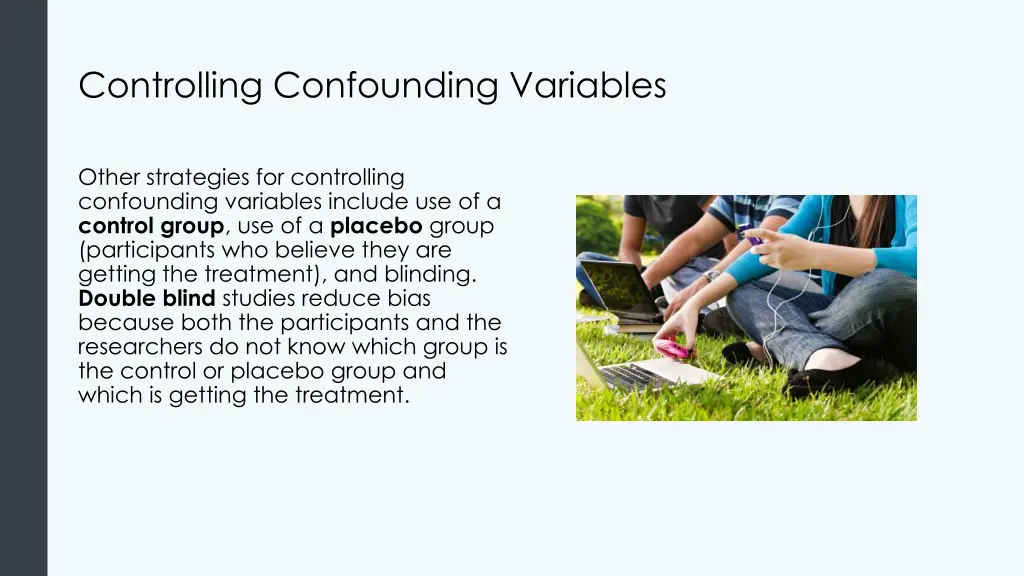controlling confounding variables