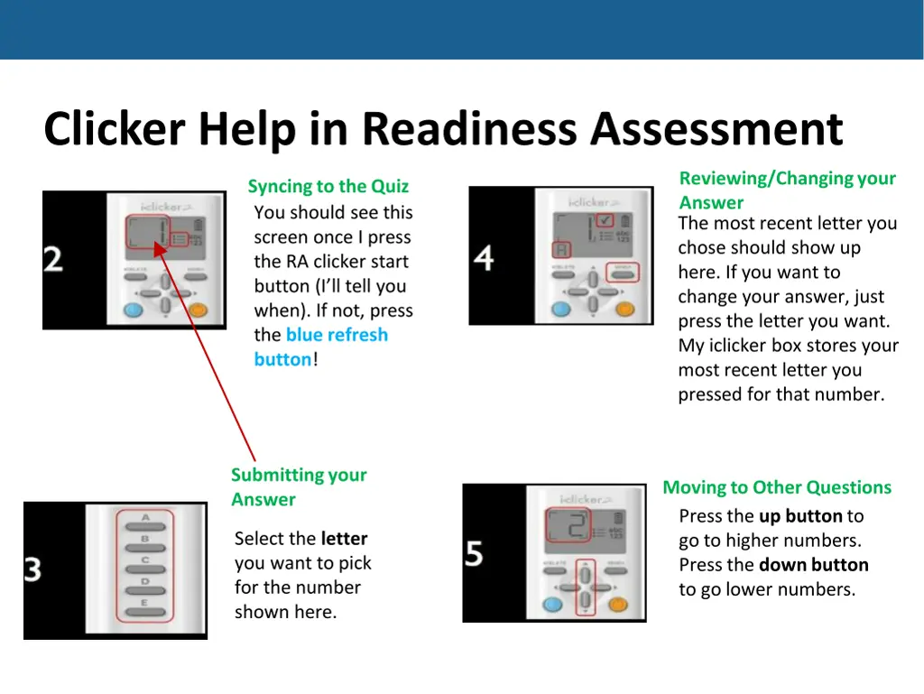 clicker help in readiness assessment