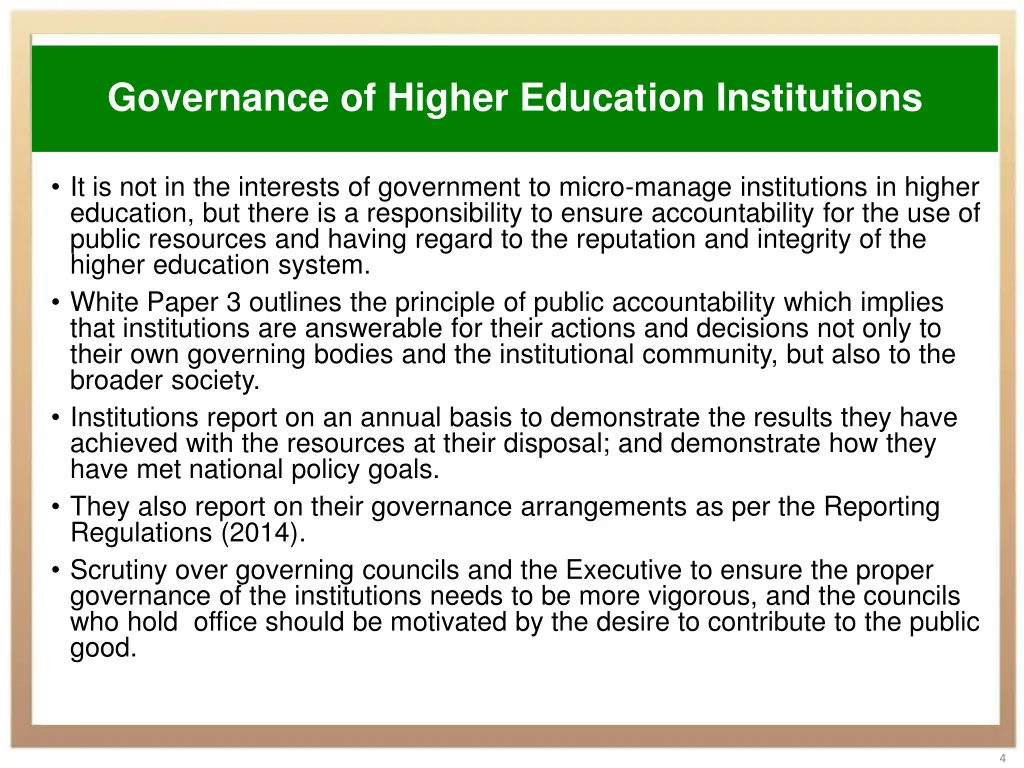 governance of higher education institutions 1