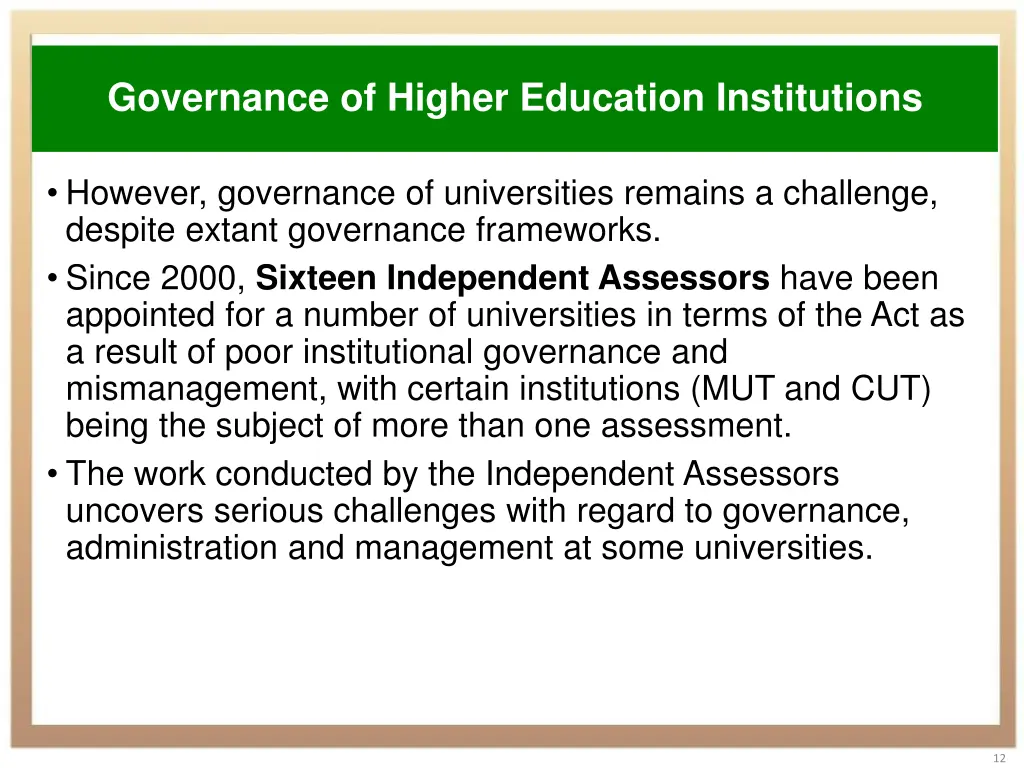 governance of higher education institutions 2