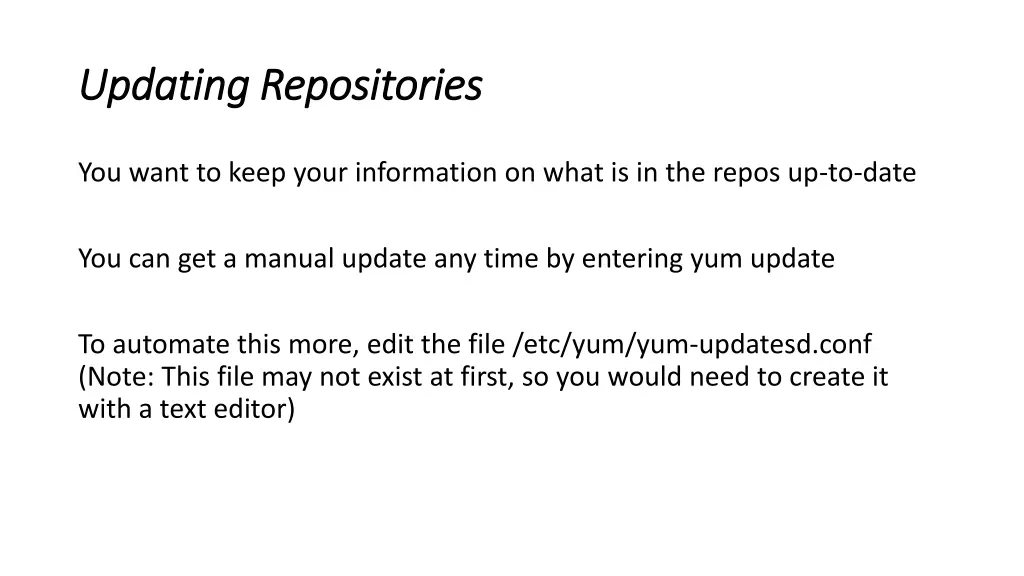 updating repositories updating repositories