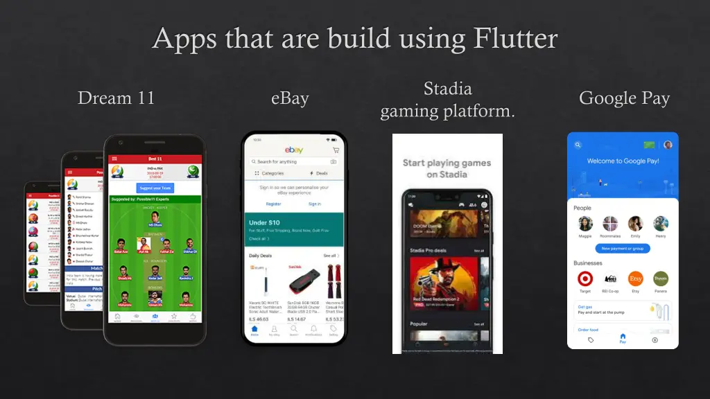 apps that are build using flutter