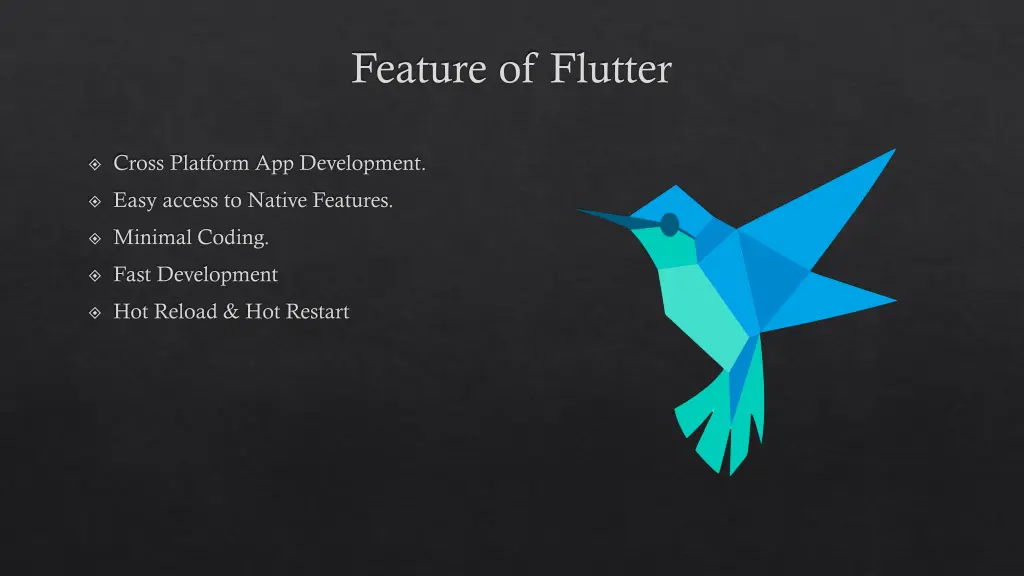 feature of flutter