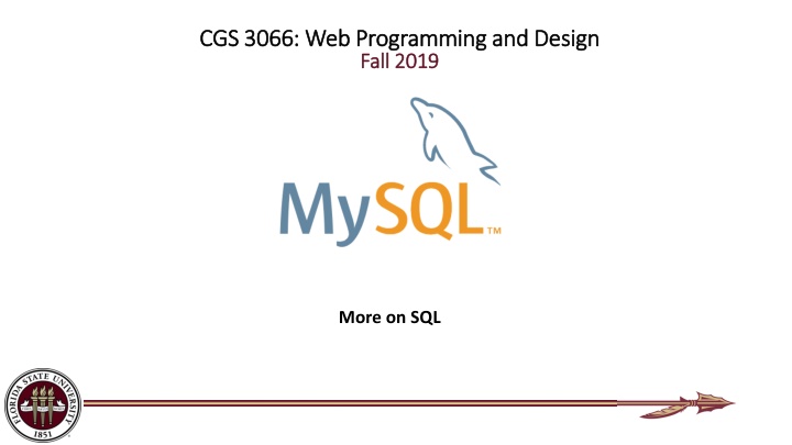 cgs 3066 web programming and design cgs 3066