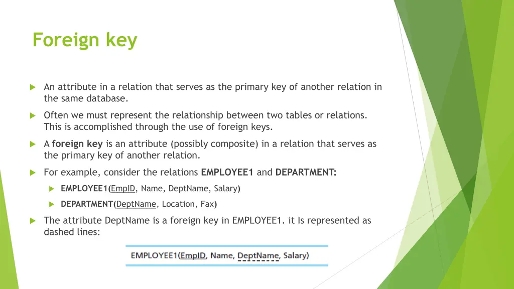 foreign key
