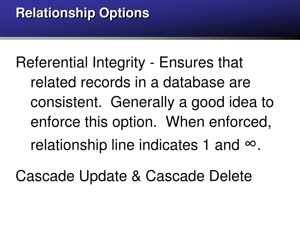 relationship options