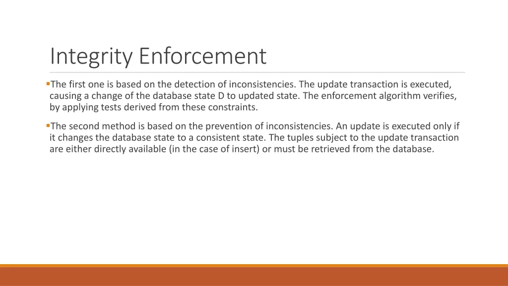 integrity enforcement
