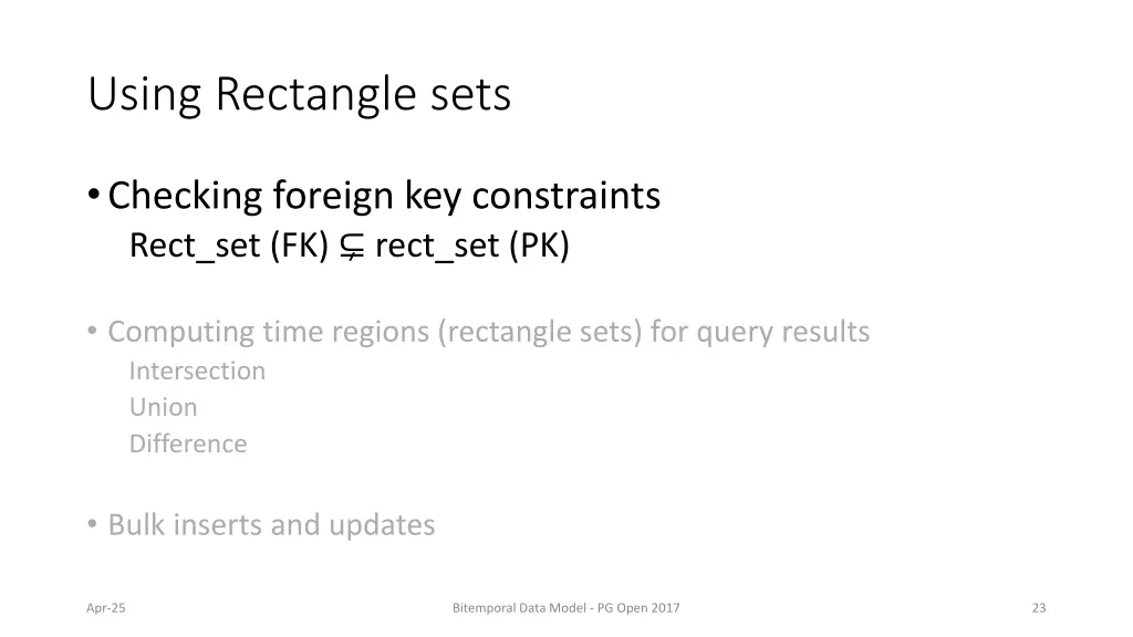 using rectangle sets