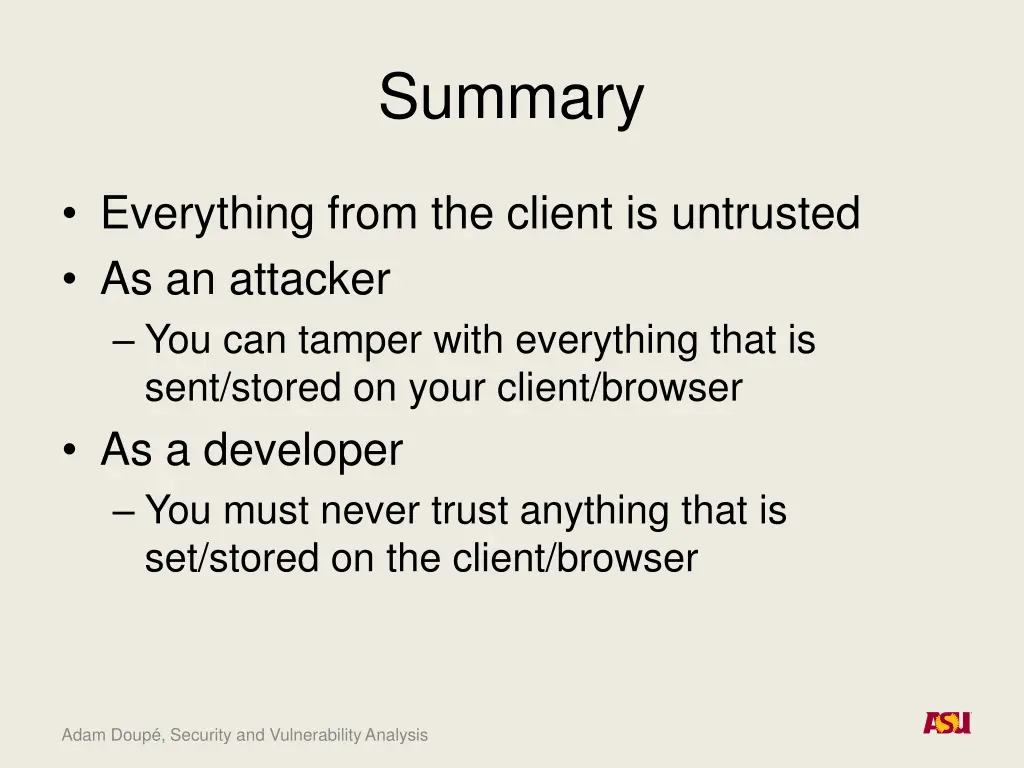 summary