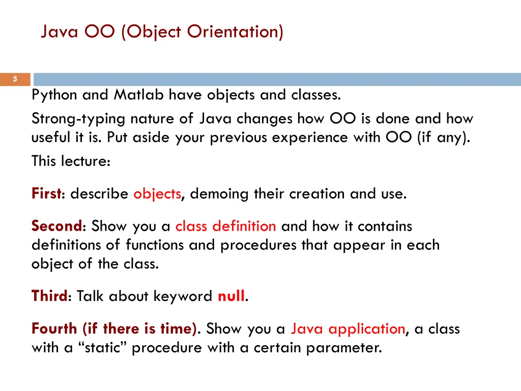 java oo object orientation